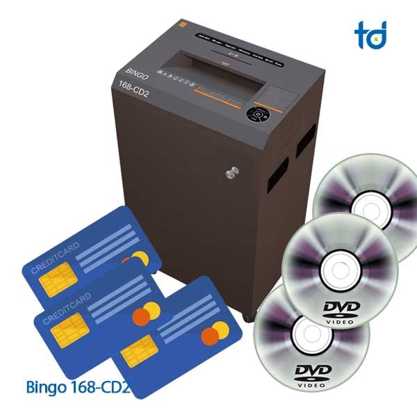 may huy giay Bingo 168-CD2 huy cd-dvd