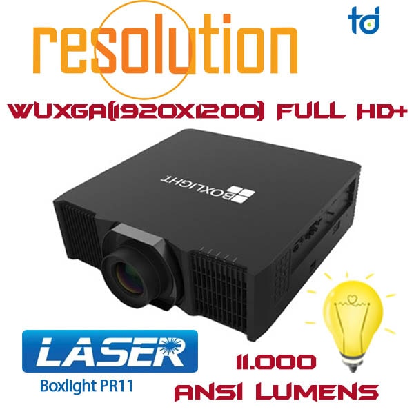 trinh chieu dang cap-may chieu laser Boxlight PR11