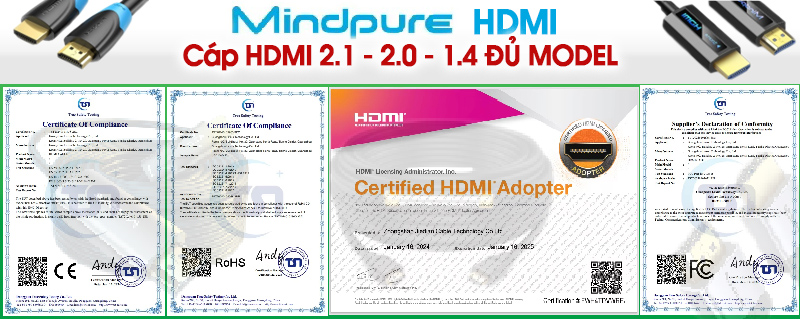 Các chứng nhận sản phẩm MindPure